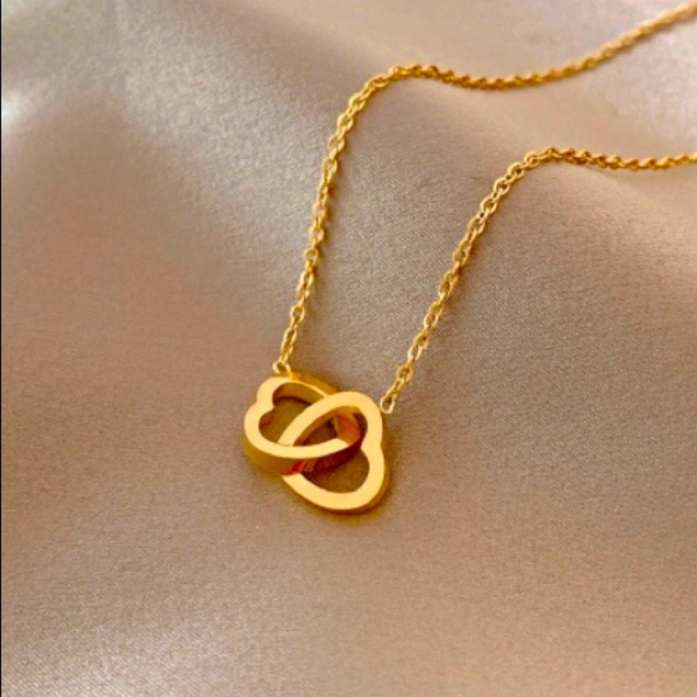 New! Interlocking Hearts Necklace